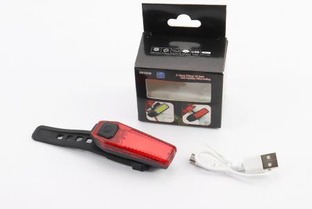 Ліхтар задній 12 діодів 120 lumen, Li-ion 3.7V 300mAh зарядка від USB, вологостійкий, до велосипеда ZH1608
