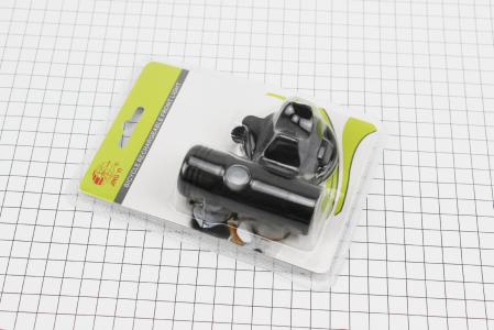 Ліхтар передній 1 діод 150 lumen алюмінієвий, Li-ion 3.7V 600mAh зарядка від USB, вологозахисний, чорний до велосипеда JY-7012FC