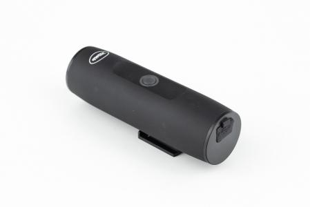 Ліхтар передній 1 діод 300 lumen алюмінієвий, Li-ion 3.7V 2200mAh зарядка від USB, вологозахисний, чорний до велосипеда
