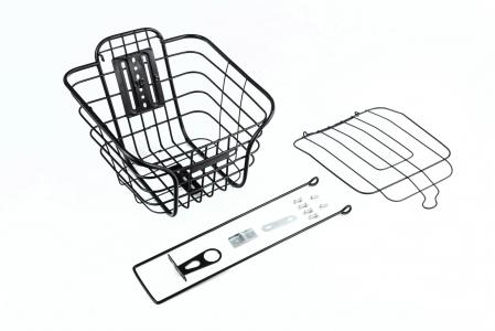 Кошик передня 26" з кришкою, чорна BSK-СК-45 до велосипеда