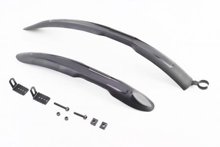 Крила пластмасові 26" MTB довгі, чорні до велосипеда HN26A/HN26B