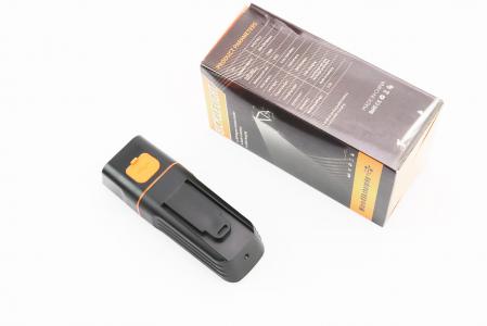 Ліхтар передній 2 діоди+Power Bank, Li-ion 3.7V 2000mAh зарядка від USB, вологозахисний, чорний до велосипеда TK2