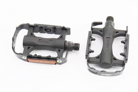 Педалі MTB 9/16" (106x64.5x28.5 мм) пластико-алюмінієві, чорні до велосипеда LU-C25