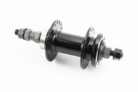 Втулка задня MTB алюмінієва 14Gx36H під вольнобіг, Disk-brake, кріпл. гайка, чорна до велосипеда KT-TD6R