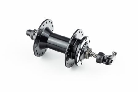 Втулка передня MTB алюмінієва 14Gx36H, Disk-brake, 2 пром-підшипники 6000 2RS, кріпл. ексцентрик, чорна до велосипеда D761SBT