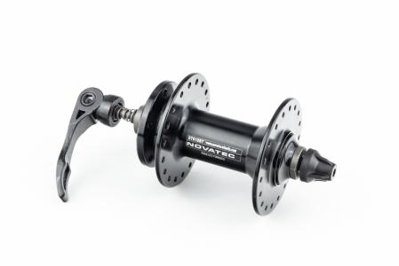 Втулка передня MTB алюмінієва 14Gx36H, Disk-brake, 2 пром-підшипники 6000 2RS, кріпл. ексцентрик, чорна до велосипеда D761SBT