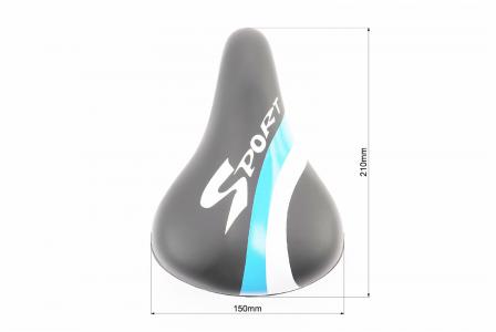 Сидіння CHILD 210x150 мм, чорно-синьо-біле до велосипеда SPORT AZ-272BF
