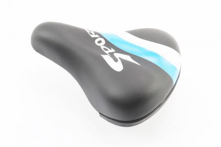 Сидіння CHILD 210x150 мм, чорно-синьо-біле до велосипеда SPORT AZ-272BF