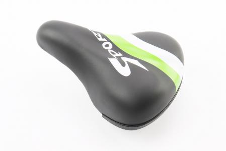 Сидіння CHILD 210x150 мм, чорно-зелено-біле до велосипеда SPORT AZ-272BF