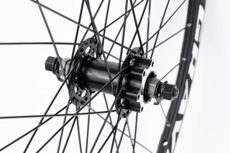 Колесо 27,5" переднє Disk-brake, обод "крапля" алюмінієвий, втулка 14Gx36H, кріпл. гайка, чорне "GRAVITY" до велосипеда