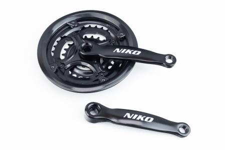 Шатуни "квадрат" 152 мм, 42.34.24T MTB, чорні до велосипеда NSS-3001