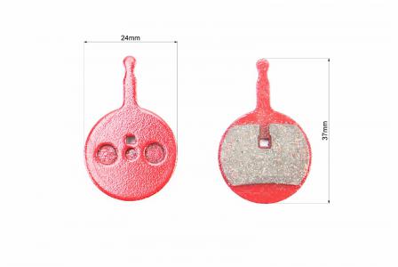 Гальмівні колодки Disk-brake (Avid Ball Bearing 5), червоні до велосипеда YL-1018