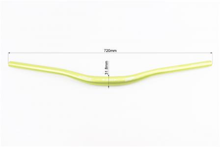 Кермо MTB 31,8х720 мм, алюмінієвий, салатовий для мототехніки COMP SERIES A021-2