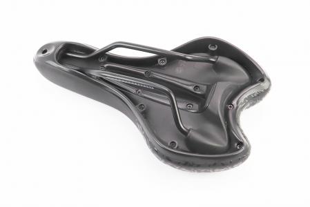 Сидіння MTB 270x160 мм, чорно-біло-синє "GEL" до велосипеда