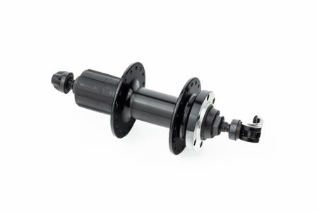 Втулка задня MTB алюмінієва 14Gx32H під касету 8-11зв, Disk-brake, 2 пром-підшипники 6200 2RS, кріпл. ексцентрик, чорна до велосипеда U-B27RQR