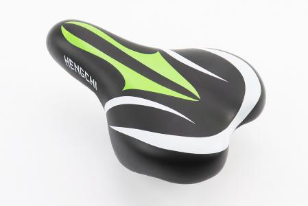 Сидіння CHILD 220x150 мм, чорно-біло-зелене до велосипеда HENGCHI AZ-296AF