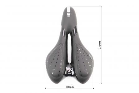 Сідло MTB 270x160 мм, чорно-сіре "GEL" до велосипеда