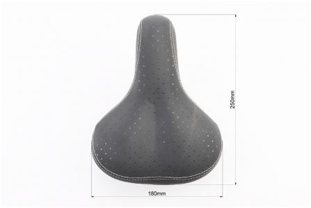 Сидіння Хвз 250x180 мм, чорне до велосипеда N619