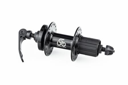 Втулка задня MTB алюмінієва 14Gx36H під касету 8-11зв, Disk-brake, 2 пром-підшипники 6200 2RS, кріпл. ексцентрик, чорна до велосипеда U-B27RQR