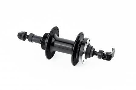 Втулка задня MTB алюмінієва 14Gx36H під вольнобіг, Disk-brake, 2 пром-підшипники 6200 2RS, кріпл. ексцентрик, чорна до велосипеда U-B07RHQ