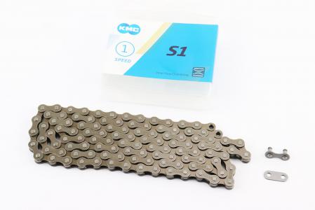 Ланцюг привідний 1/2х1/8"х112L 1 швидкість, коричневий до велосипеда S1