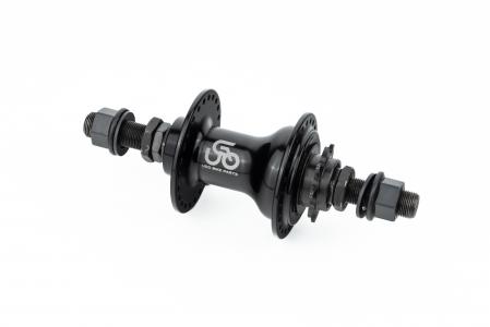 Втулка задня BMX алюмінієва 14Gx48H драйвер 9Т, 4 пром-підшипника 6902 2RS, вісь 14 мм, кріпл. гайка, чорна до велосипеда U-B17R