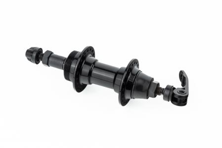 Втулка задня MTB алюмінієва 14Gx36H під вільнобіг, V-brake, 2 пром-підшипники 6200 2RS, кріпл. ексцентрик, чорна до велосипеда U-B03RQR