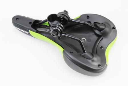 Сидіння MTB 265x155 мм, чорно-зелене до велосипеда AVY-6630