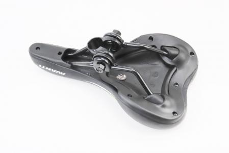 Сидіння MTB 265x155 мм, чорно-зелене до велосипеда AVY-6632