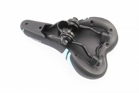 Сидіння MTB 240x140 мм, чорно-синє-біле BSK-901-В до велосипеда