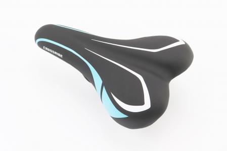 Сидіння MTB 240x140 мм, чорно-синє-біле BSK-901-В до велосипеда