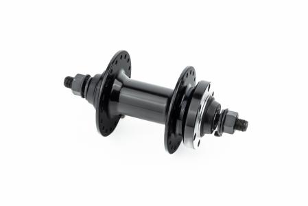 Втулка передня MTB алюмінієва 14Gx36H, Disk-brake, 2 пром-підшипники 6200 2RS, кріпл. гайка, чорна до велосипеда U-B07F
