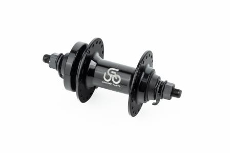 Втулка передня MTB алюмінієва 14Gx36H, Disk-brake, 2 пром-підшипники 6200 2RS, кріпл. гайка, чорна до велосипеда U-B07F