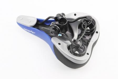 Сидіння MTB 260x160 мм, чорно-синє до велосипеда AZ-69E