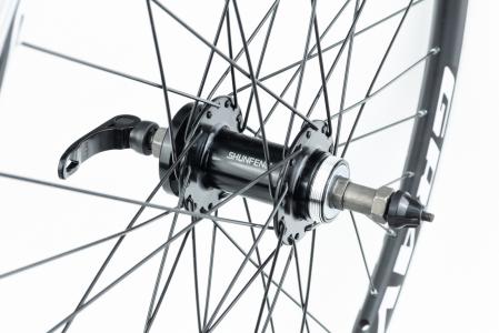 Колесо 26" заднє Disk-brake, обод "крапля" і втулка 14Gx36H алюмінієві, під вільнобіг, кріпл. ексцентрик, "GRAVITY" до велосипеда
