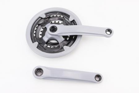 Шатуни "квадрат" 170 мм, 42.34.24T MTB, сірі GR 05 (можливі потертості) до велосипеда