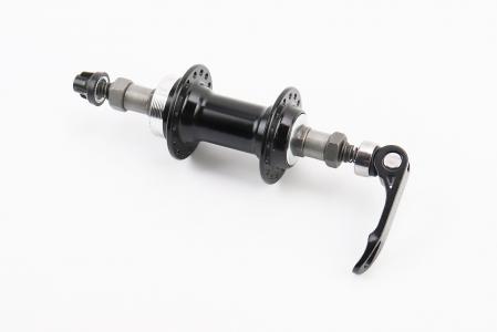 Втулка задня MTB алюмінієва 14Gx32H під вільнобіг, V-brake, кріпл. ексцентрик, чорна до велосипеда KT-A12R