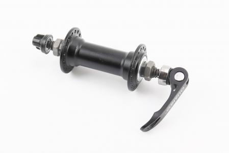 Втулка передня MTB алюмінієва 14Gx32H, V-brake, кріпл. ексцентрик, чорна до велосипеда KT-A15F