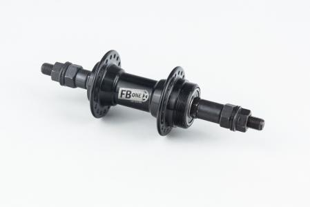 Втулка задня MTB алюмінієва 14Gx36H під вольнобіг, V-brake, 2 пром-підшипники 6200 2RS, кріпл. гайка, чорна до велосипеда RH-201