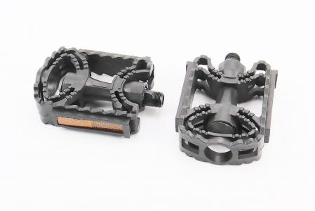 Педалі MTB 9/16" (113x77x27 мм) пластикові, чорні до велосипеда PD-17