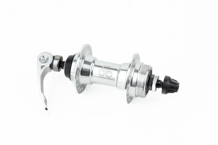 Втулка передня MTB алюмінієва 14Gx36H, Disk-brake (різьба), 2 пром-підшипники 6200 2RS, кріпл. ексцентрик, до велосипеда U-B23FQR