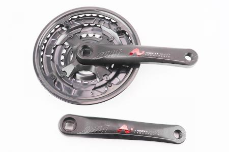Шатуни "квадрат" 170 мм, 42.34.24T MTB, алюмінієві, чорні до велосипеда MA16-311AP