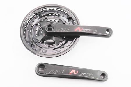 Шатуни "квадрат" 170 мм, 42.34.24T MTB, алюмінієві, чорні до велосипеда MA14-311AP