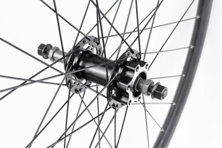 Колесо 29" заднє Disk-brake, обод "крапля" алюмінієвий, втулка 14Gx36H, під вільнобіг, кріпл. гайка, чорне "GRAVITY" до велосипеда