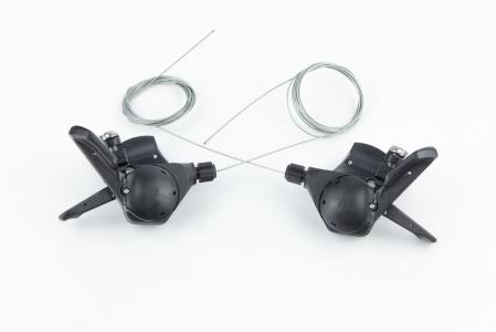 Перемикачі (манетка) 3x8 швидкостей, сіро-чорні до велосипеда SL-KD-30