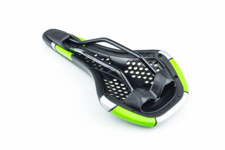 Сидіння MTB 280x155 мм, чорно-салатове до велосипеда VL-4333