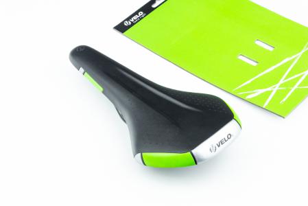Сидіння MTB 280x155 мм, чорно-салатове до велосипеда VL-4333