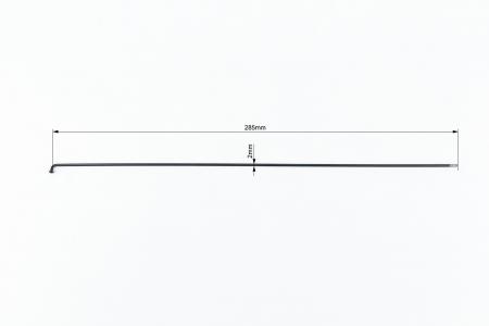 Спиця 14Gx285 мм, нержавійка, чорна до велосипеда