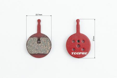 Гальмівні колодки Disk-brake (Avid Ball Bearing 5), червоні до велосипеда TP-02B
