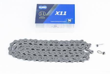 Ланцюг привідна 1/2х11/128"х118L 11 швидкостей, сіра до велосипеда X11
